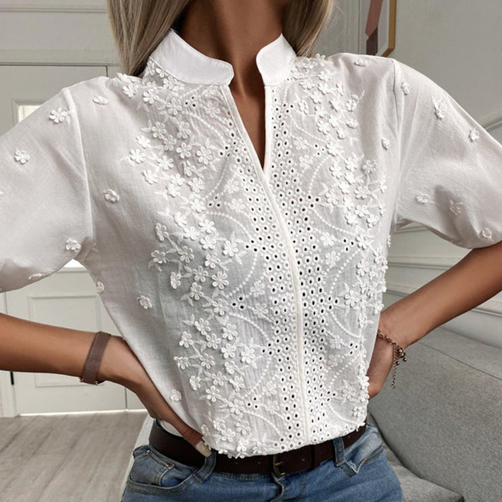 Charlotte | Women's Lace Blouse-Metro Lane Plaza