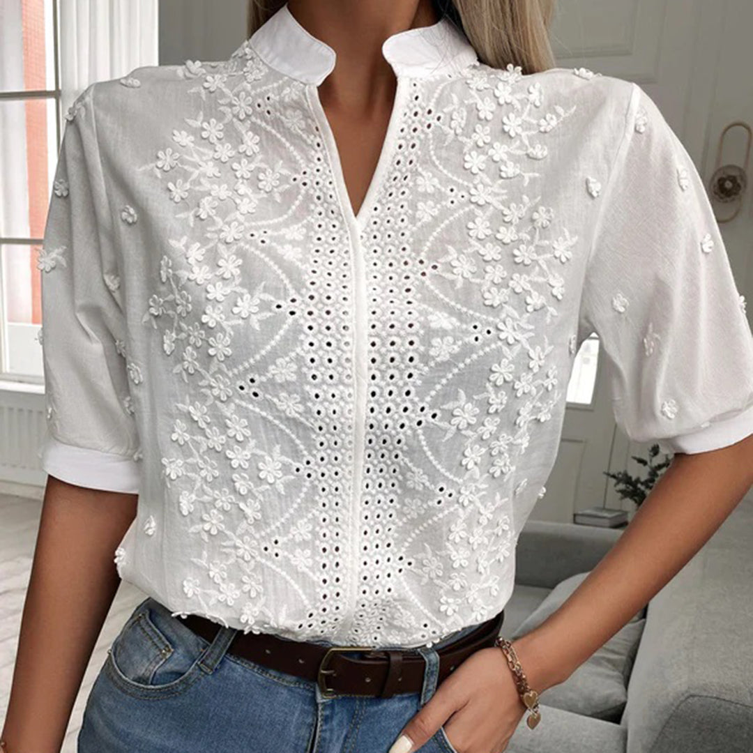 Charlotte | Women's Lace Blouse-Metro Lane Plaza