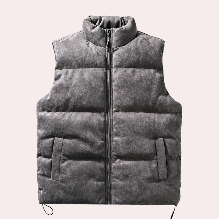 Gilet matelassé chaud pour homme, protecteur contre le froid