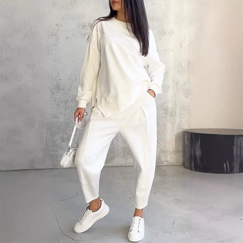 Michelle | Women's Two-Piece Casual Comfort Outfit-Metro Lane Plaza