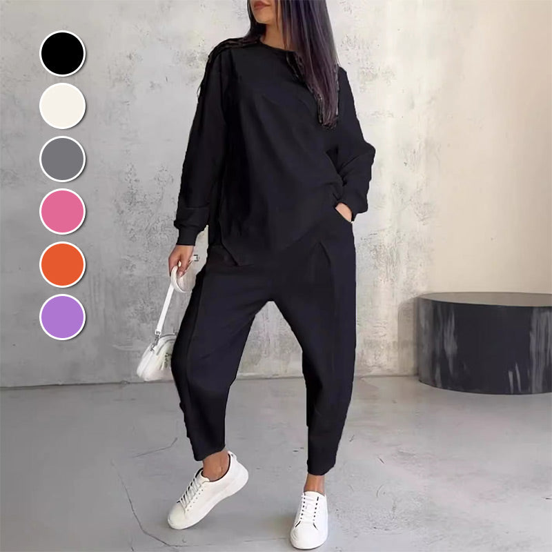 Michelle | Women's Two-Piece Casual Comfort Outfit-Metro Lane Plaza