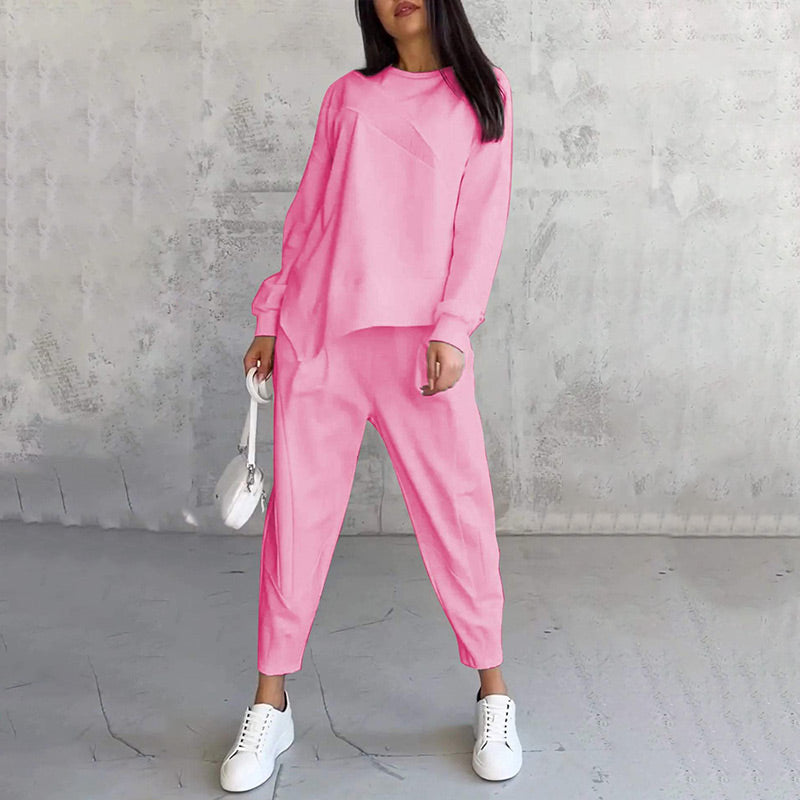 Michelle | Women's Two-Piece Casual Comfort Outfit-Metro Lane Plaza