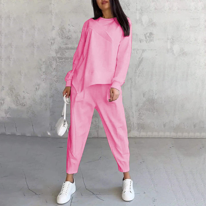 Michelle | Women's Two-Piece Casual Comfort Outfit-Metro Lane Plaza