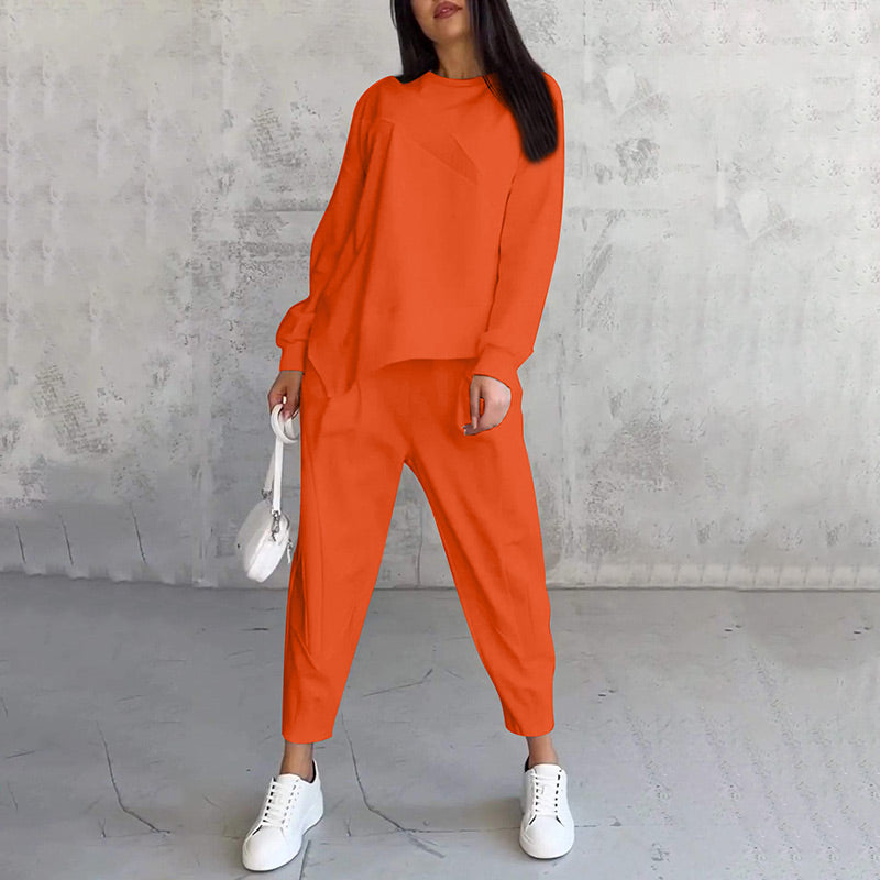 Michelle | Women's Two-Piece Casual Comfort Outfit-Metro Lane Plaza