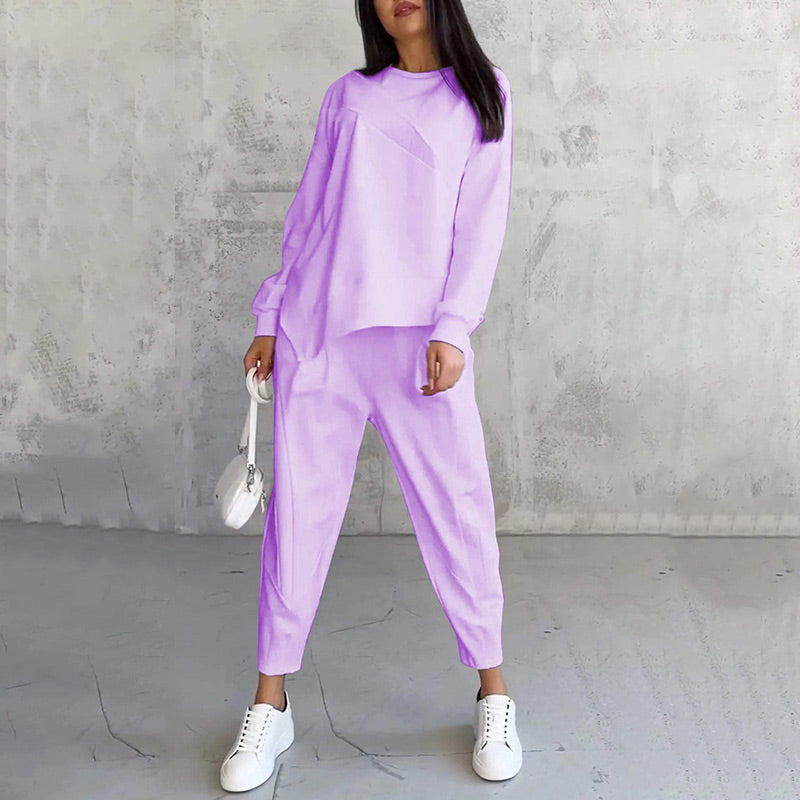 Michelle | Women's Two-Piece Casual Comfort Outfit-Metro Lane Plaza