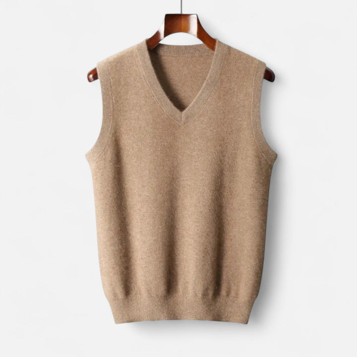 Luca | Men's Classic Merino Wool Vest-Metro Lane Plaza