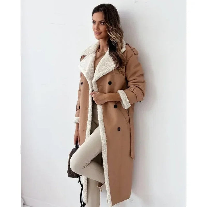 Eleganter Mantel mit Klappen für Damen