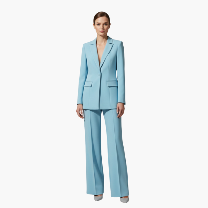 Alexandra | Women's Elegant Tailored Blazer Suit Set-Metro Lane Plaza
