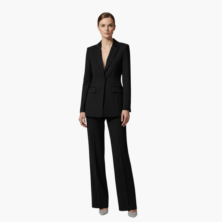 Alexandra | Women's Elegant Tailored Blazer Suit Set-Metro Lane Plaza