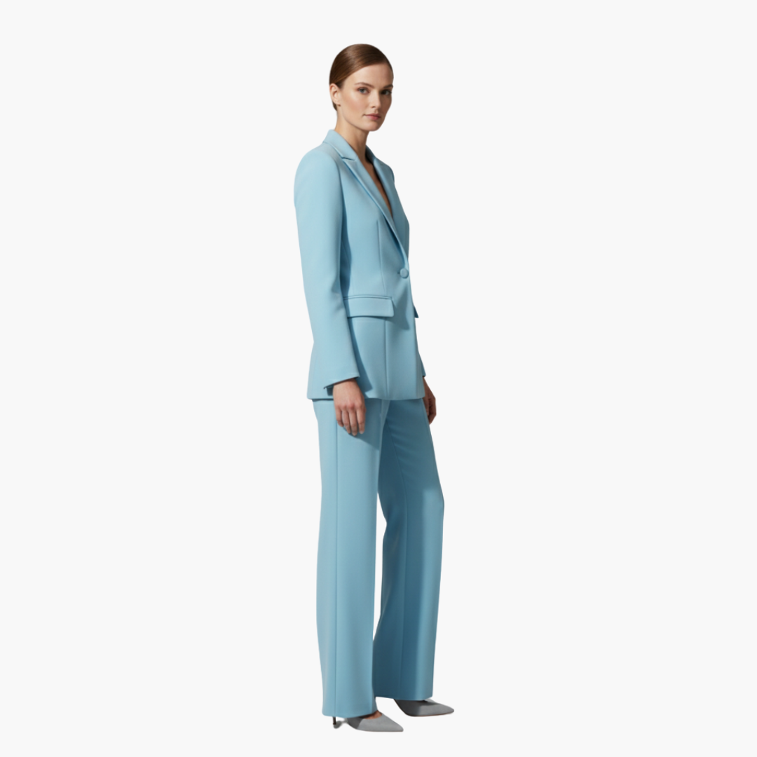 Alexandra | Women's Elegant Tailored Blazer Suit Set-Metro Lane Plaza