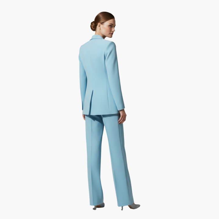 Alexandra | Women's Elegant Tailored Blazer Suit Set-Metro Lane Plaza