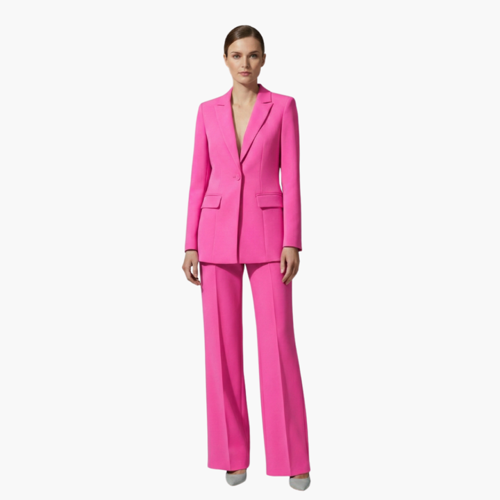 Alexandra | Women's Elegant Tailored Blazer Suit Set-Metro Lane Plaza