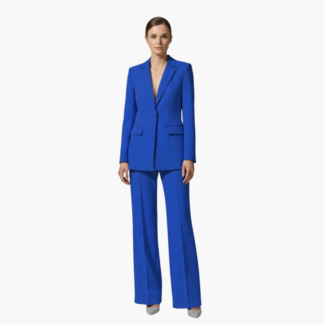Alexandra | Women's Elegant Tailored Blazer Suit Set-Metro Lane Plaza