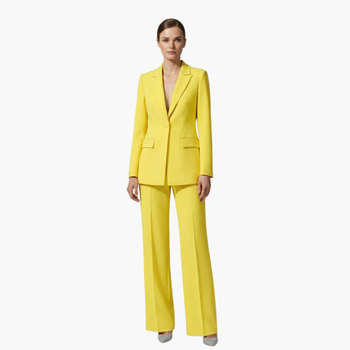 Alexandra | Women's Elegant Tailored Blazer Suit Set-Metro Lane Plaza