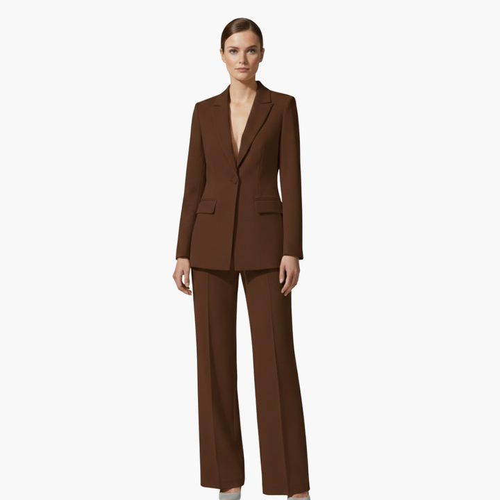 Alexandra | Women's Elegant Tailored Blazer Suit Set-Metro Lane Plaza