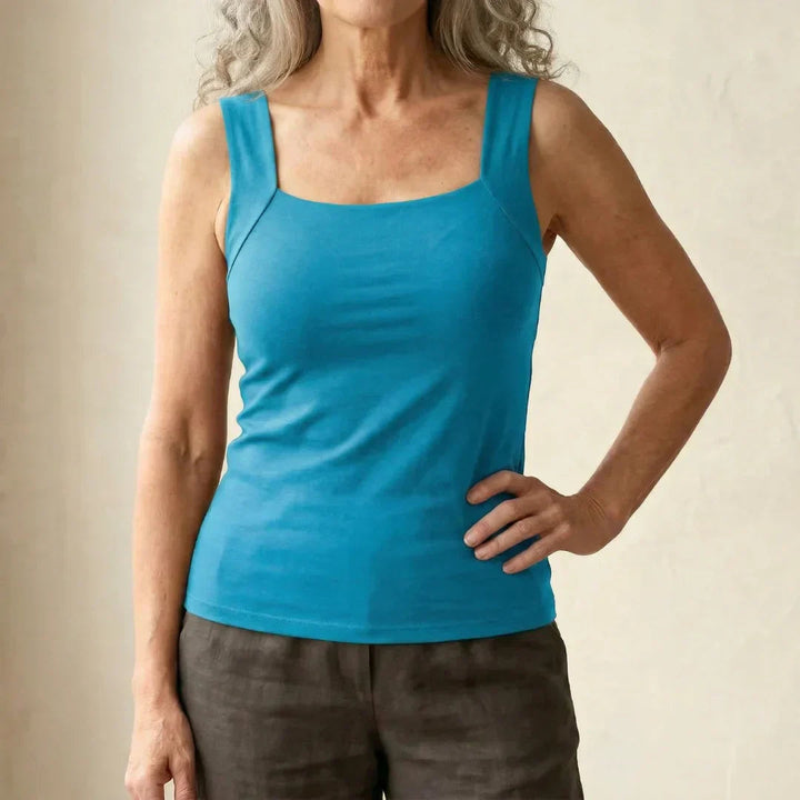 Jennifer | Women's Soft Comfortable Tank Top with Built-In Bra-Metro Lane Plaza