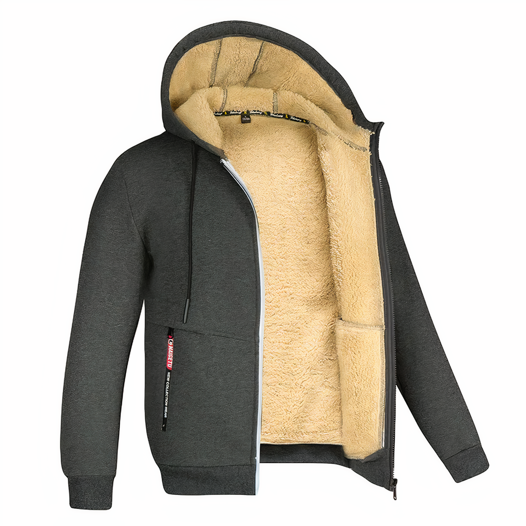 Lorenzo | Men's Warm and Stylish Fleece-Lined Jacket-Metro Lane Plaza