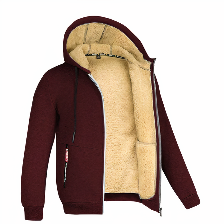 Lorenzo | Men's Warm and Stylish Fleece-Lined Jacket-Metro Lane Plaza