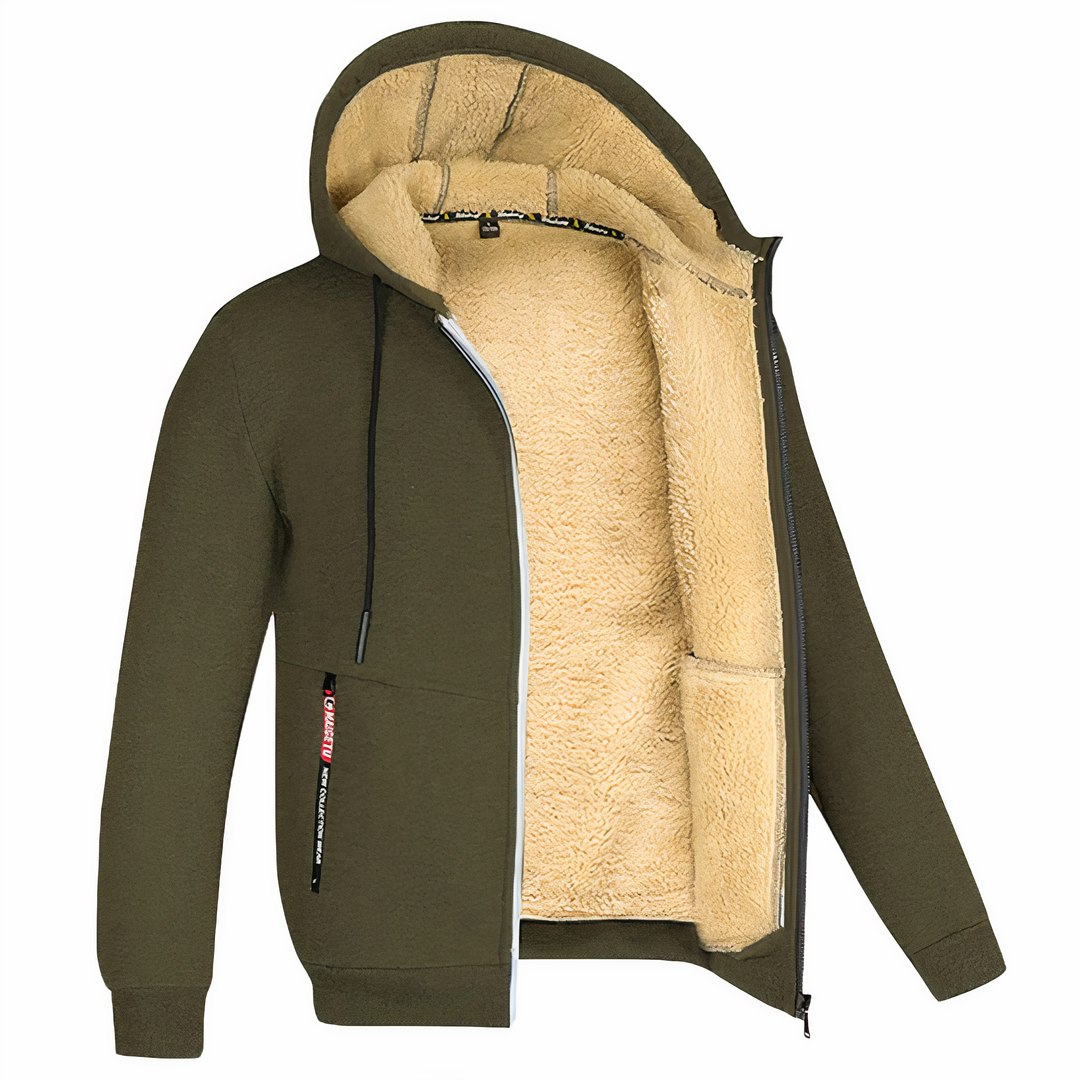 Lorenzo | Men's Warm and Stylish Fleece-Lined Jacket-Metro Lane Plaza