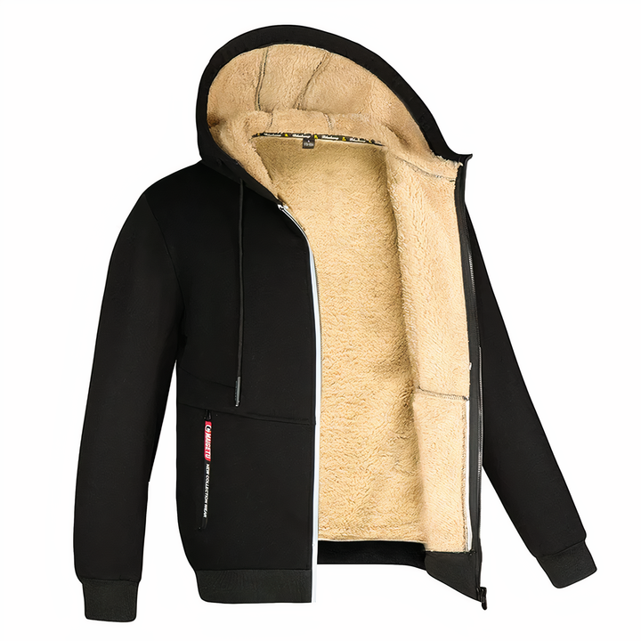Lorenzo | Men's Warm and Stylish Fleece-Lined Jacket-Metro Lane Plaza