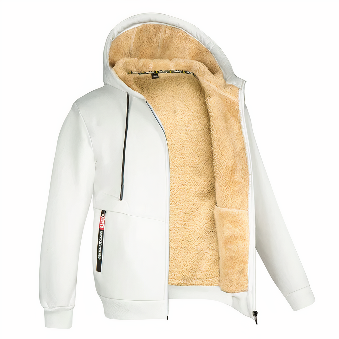 Lorenzo | Men's Warm and Stylish Fleece-Lined Jacket-Metro Lane Plaza