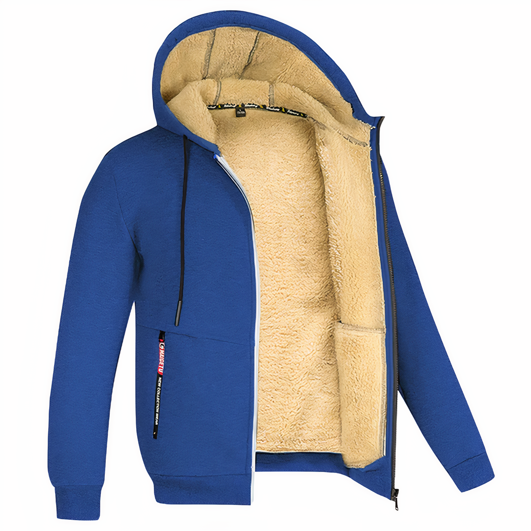 Lorenzo | Men's Warm and Stylish Fleece-Lined Jacket-Metro Lane Plaza