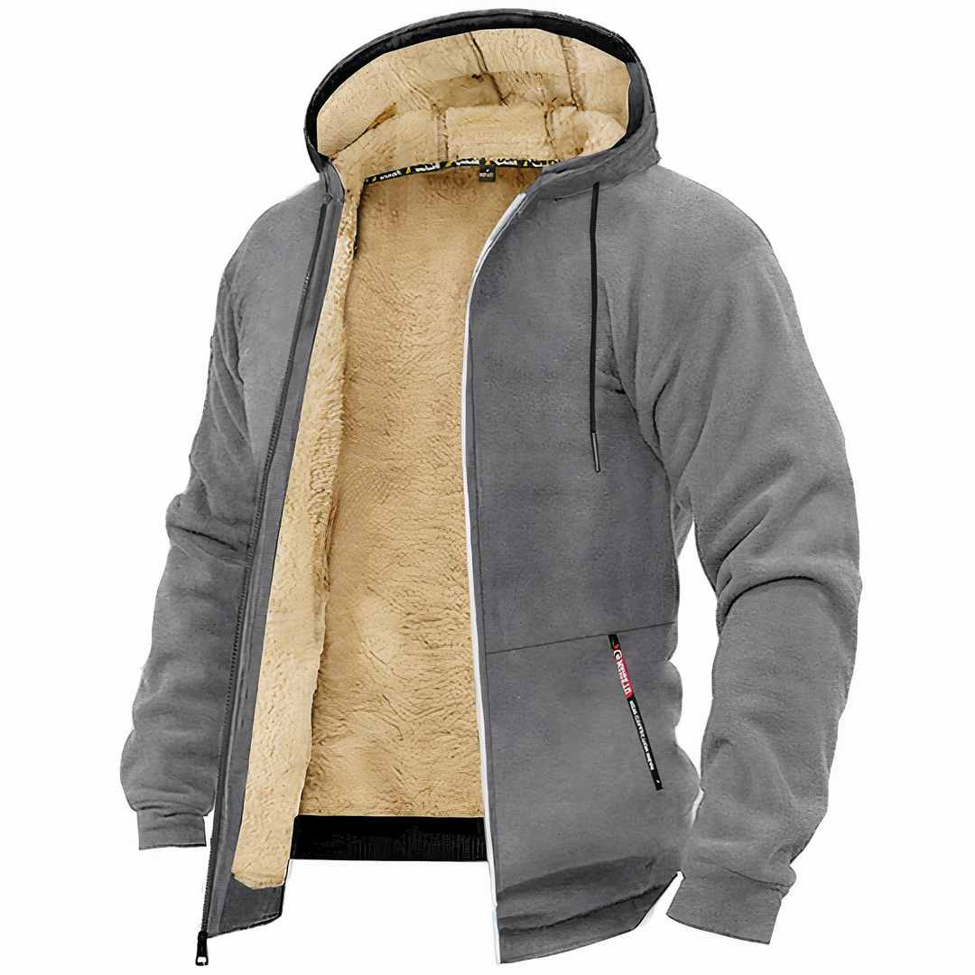 Lorenzo | Men's Warm and Stylish Fleece-Lined Jacket-Metro Lane Plaza