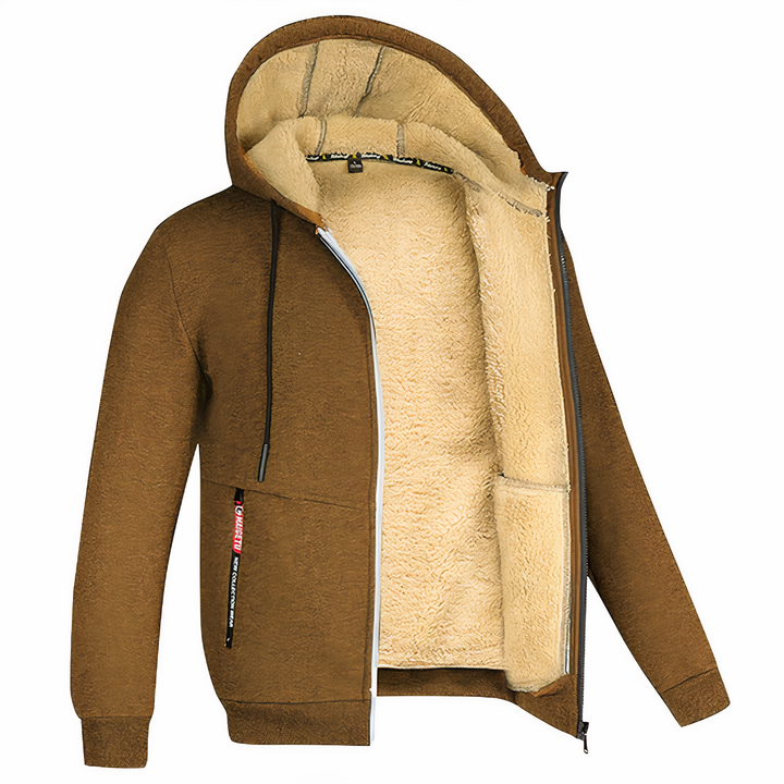 Lorenzo | Men's Warm and Stylish Fleece-Lined Jacket-Metro Lane Plaza