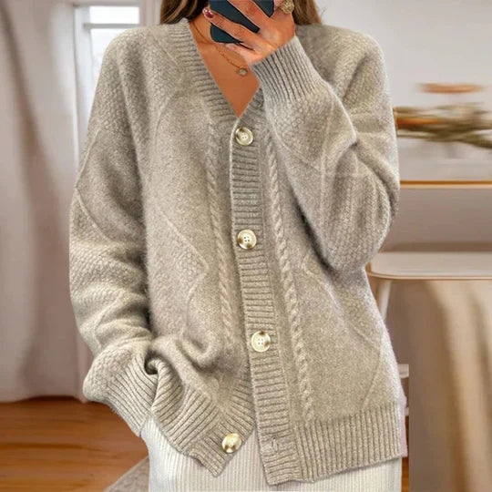 Selene | Women's Breathable Elegant Cotton Cardigan-Metro Lane Plaza