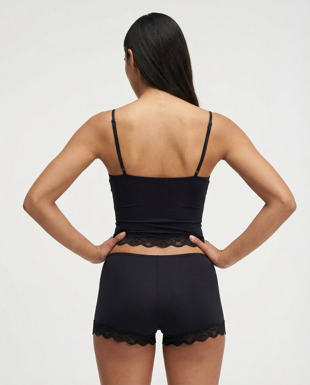 Amelia | Women's Elegant Lace Trim Lounge Set-Metro Lane Plaza