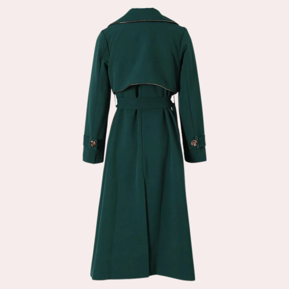 Amélie | Women's Timeless Comfortable Trench Coat-Metro Lane Plaza