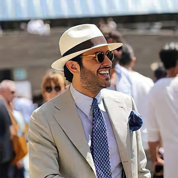 Andre | Men’s Classic handmade Panama hat– Classic Stylish Summer Hat-Metro Lane Plaza