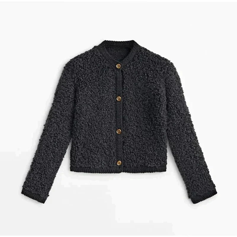 Isla | Women's Cozy Teddy Cardigan-Metro Lane Plaza