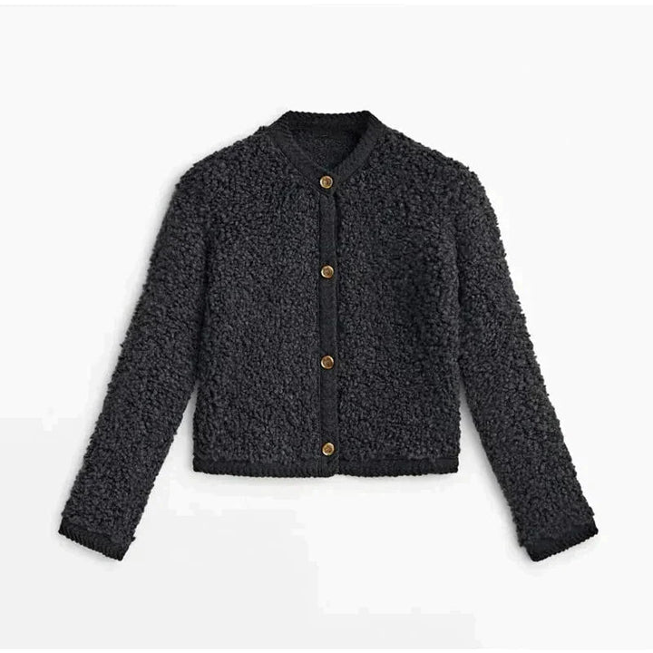 Isla | Women's Cozy Teddy Cardigan-Metro Lane Plaza