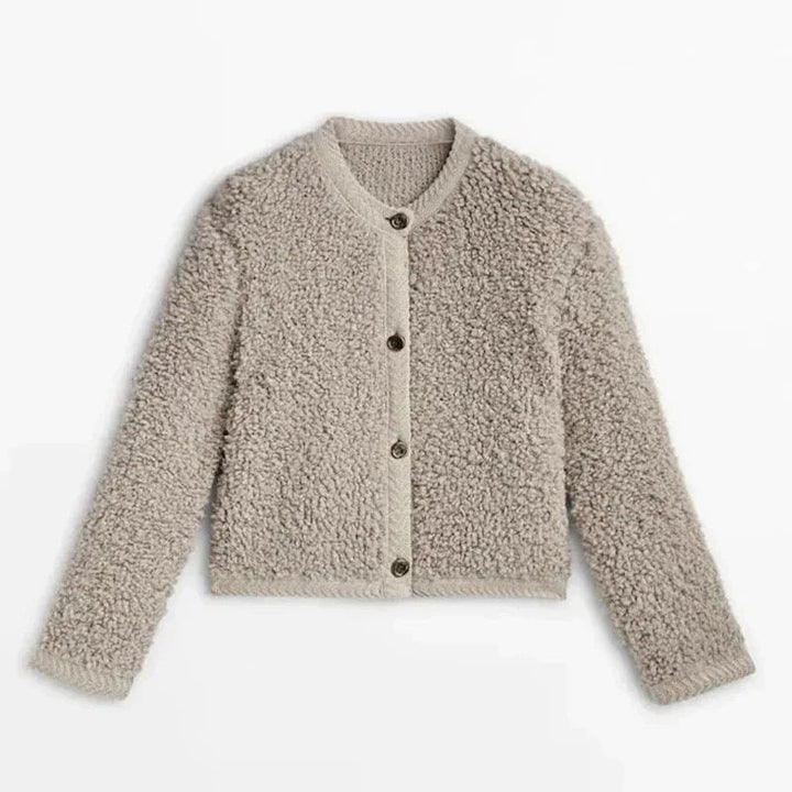 Isla | Women's Cozy Teddy Cardigan-Metro Lane Plaza