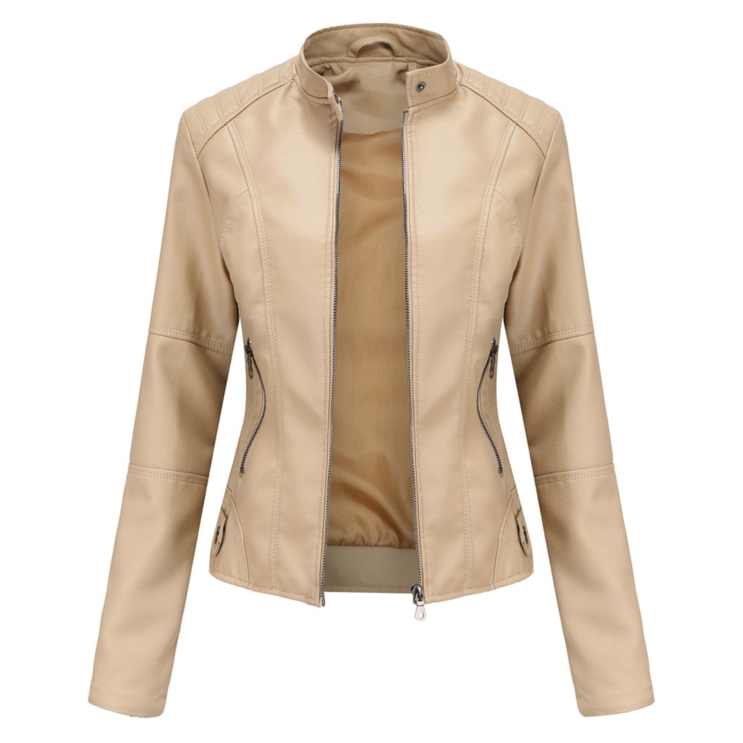Women's Stylish Custom Leather Jacket-Metro Lane Plaza