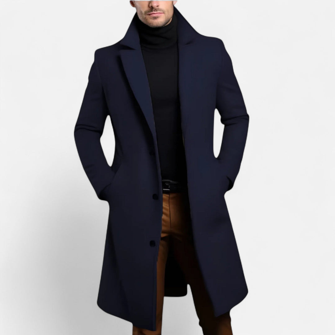 Leon | Men's Classic Elegant Warm Winter Coat-Metro Lane Plaza
