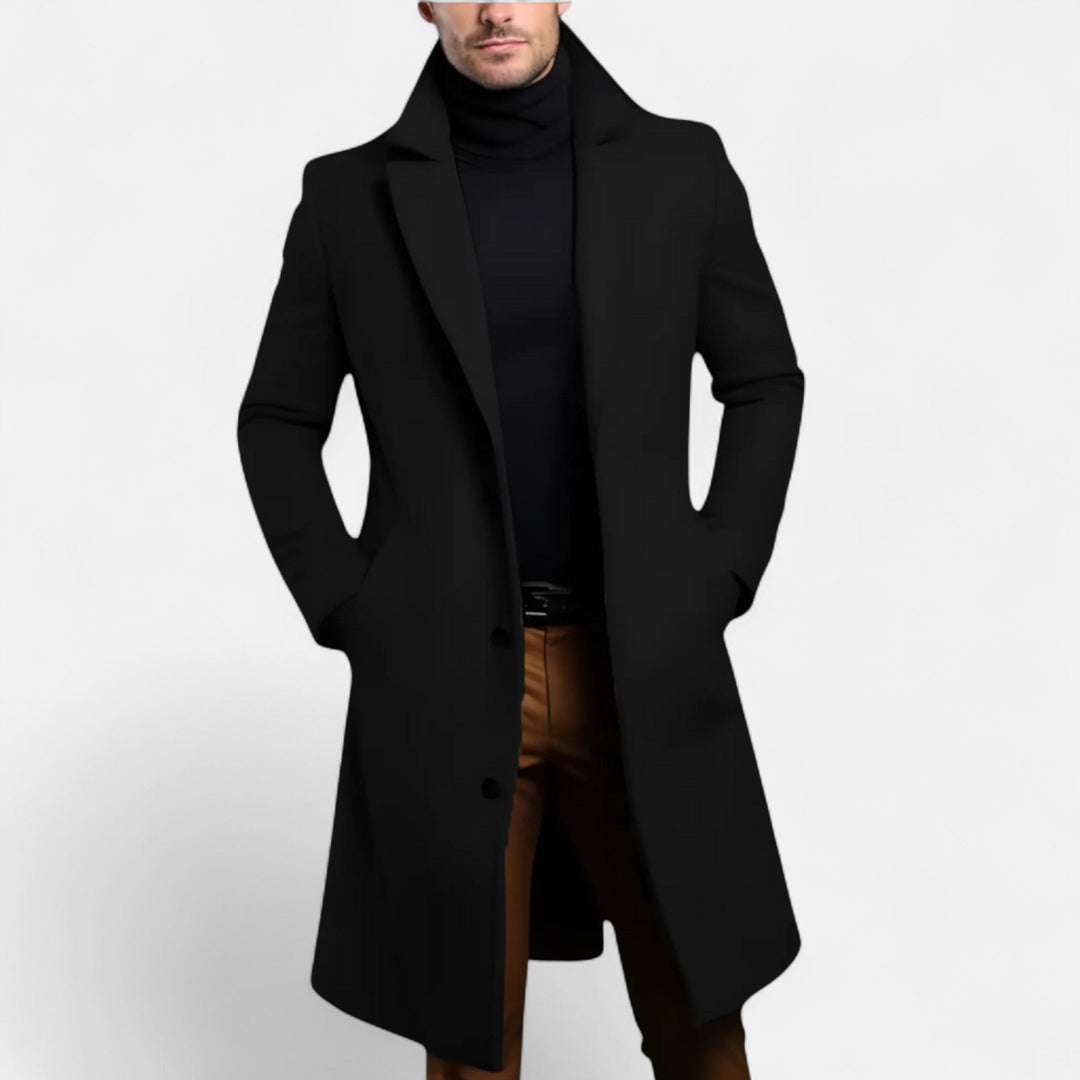 Leon | Men's Classic Elegant Warm Winter Coat-Metro Lane Plaza