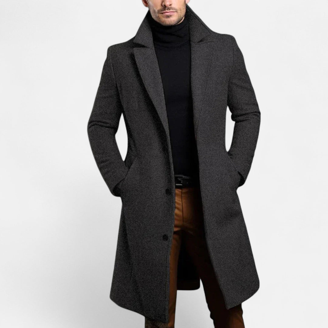 Leon | Men's Classic Elegant Warm Winter Coat-Metro Lane Plaza
