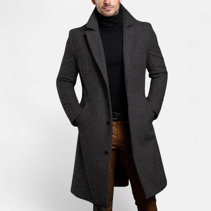 Leon | Men's Classic Elegant Warm Winter Coat-Metro Lane Plaza
