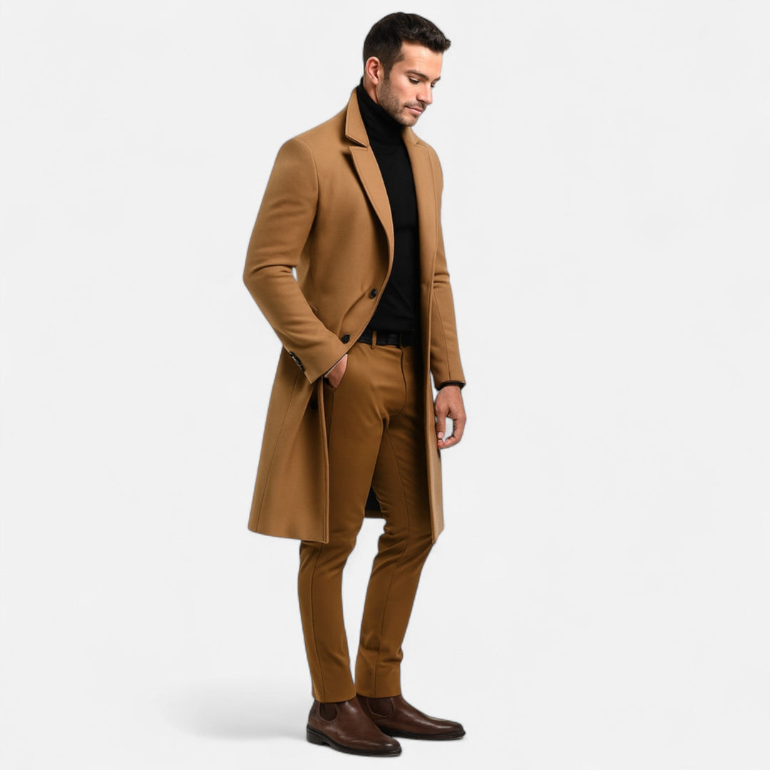 Leon | Men's Classic Elegant Warm Winter Coat-Metro Lane Plaza