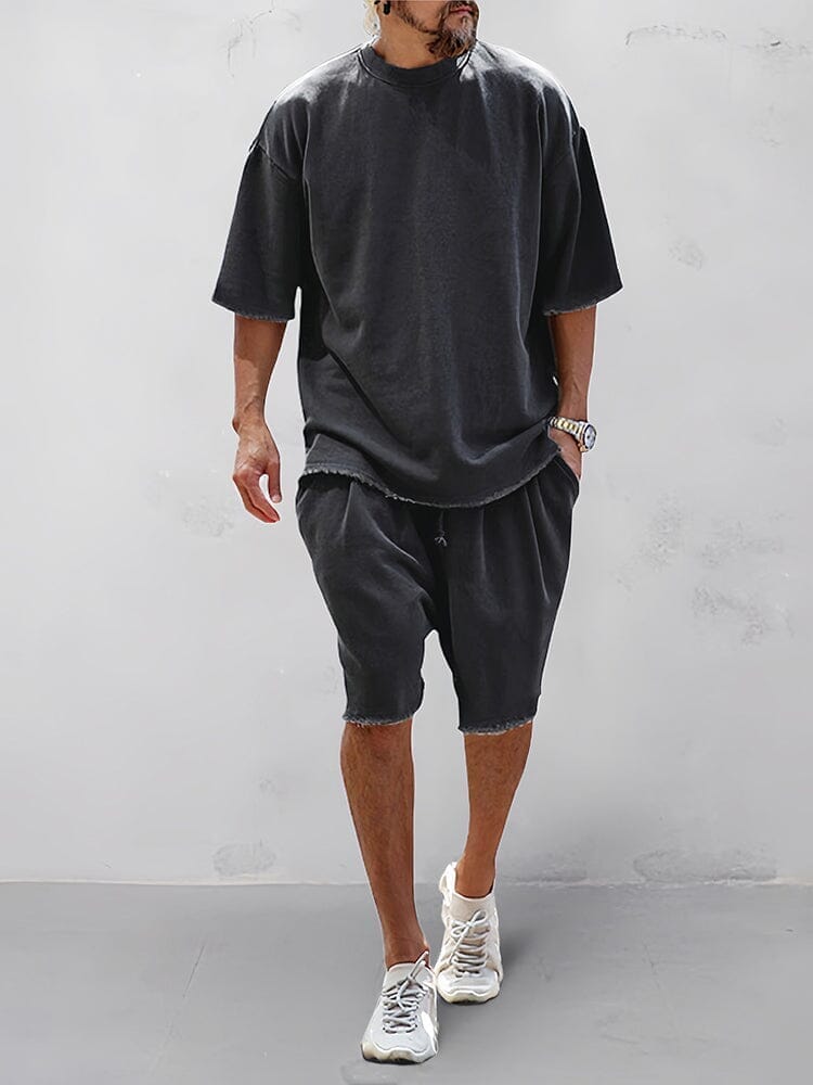 Men's Sports Set with Loose Fit and Coordinating Pants-Metro Lane Plaza