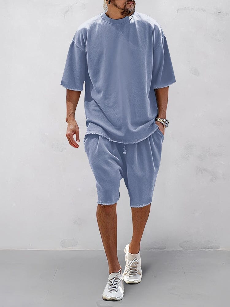 Men's Sports Set with Loose Fit and Coordinating Pants-Metro Lane Plaza