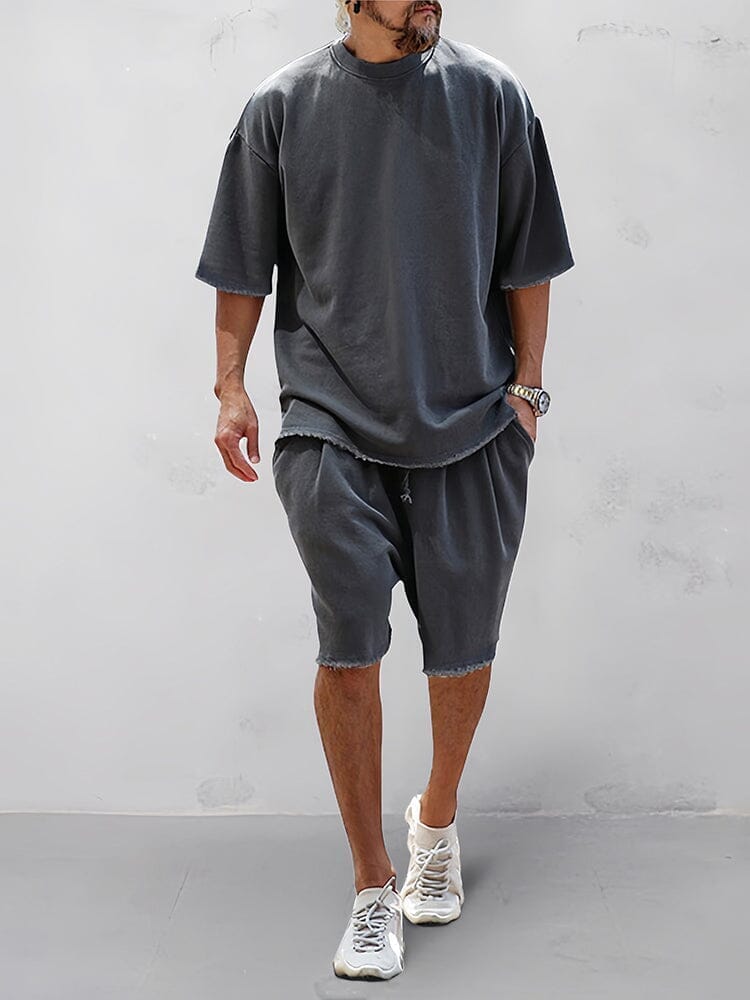Men's Sports Set with Loose Fit and Coordinating Pants-Metro Lane Plaza