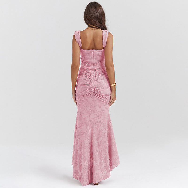 Ava | Women's Elegant Floral Sleeveless Maxi Dress-Metro Lane Plaza