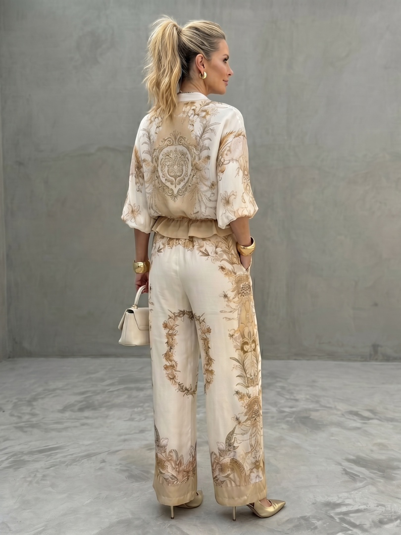 Ava | Women's Lightweight Two-Piece Matching Set-Metro Lane Plaza