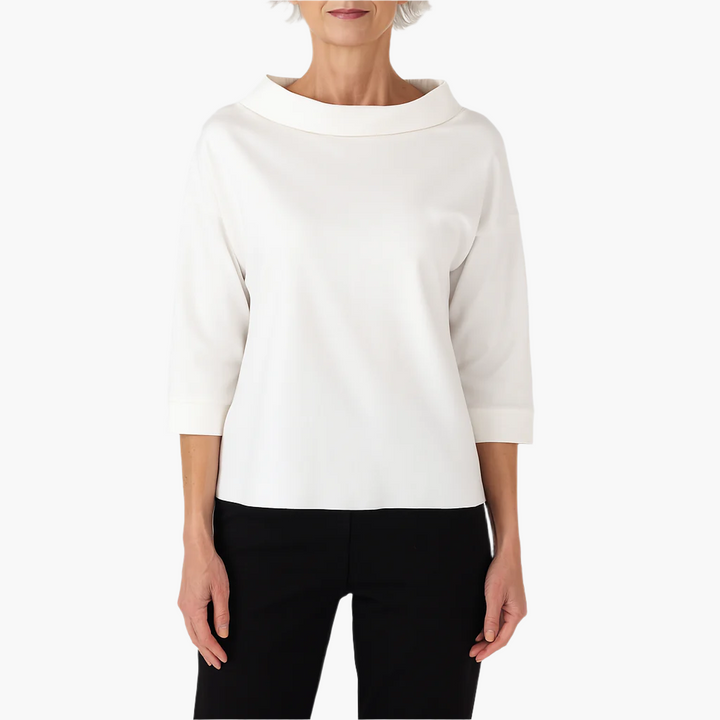 Julia | Women's Elegant Comfortable Stand Collar Top-Metro Lane Plaza