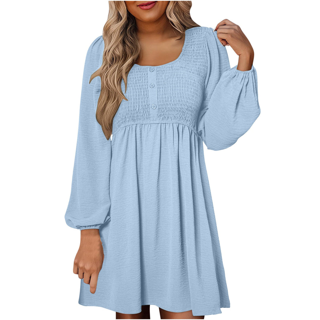 Daisy | Women's Smocked Empire-Waist Mini Dress-Metro Lane Plaza