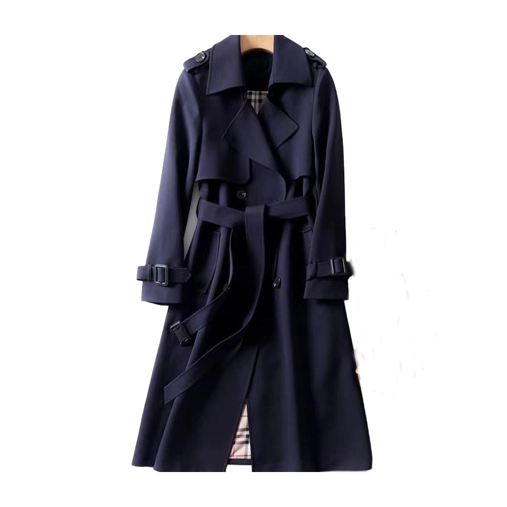 Sophia | Women's Double-Breasted Trench Coat with Belt - Timeless Style-Metro Lane Plaza