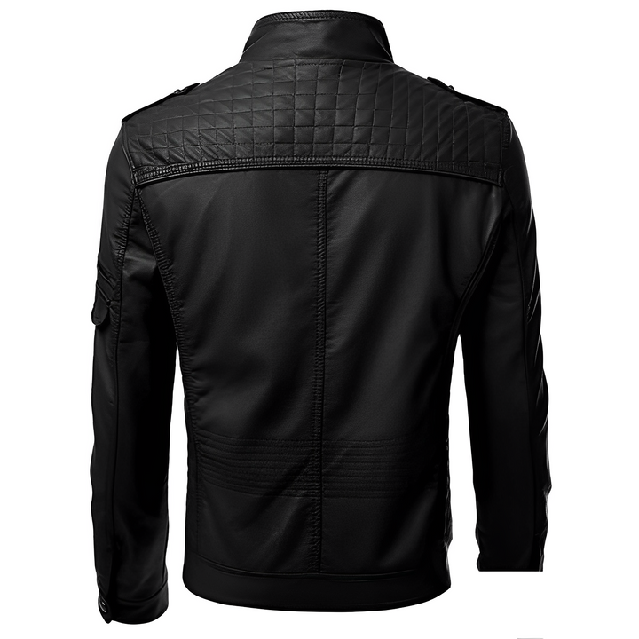 Kendrick | Men's Modern Timeless Leather Jacket-Metro Lane Plaza